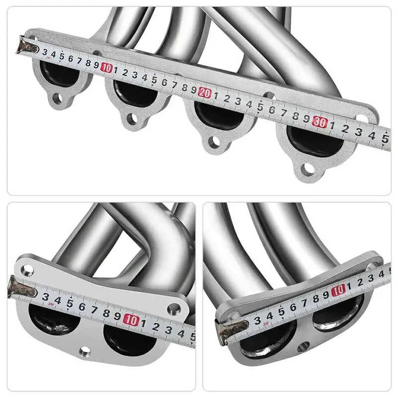 Exhaust Headers For 1988-2000 Honda Civic / Crx / Del Sol Sohc D16 (D16a6/D16z6/D16y8) 3