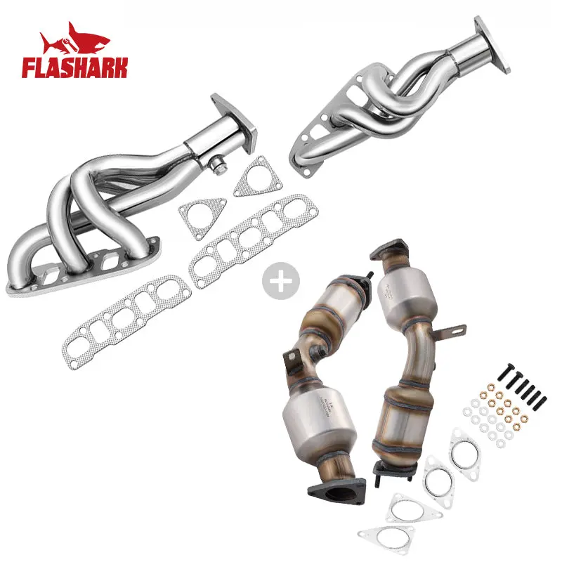 Exhaust Headers For 2003-2006 Infiniti G35 & Nissan 350Z Z33 V6 3.5L Vq35de 4