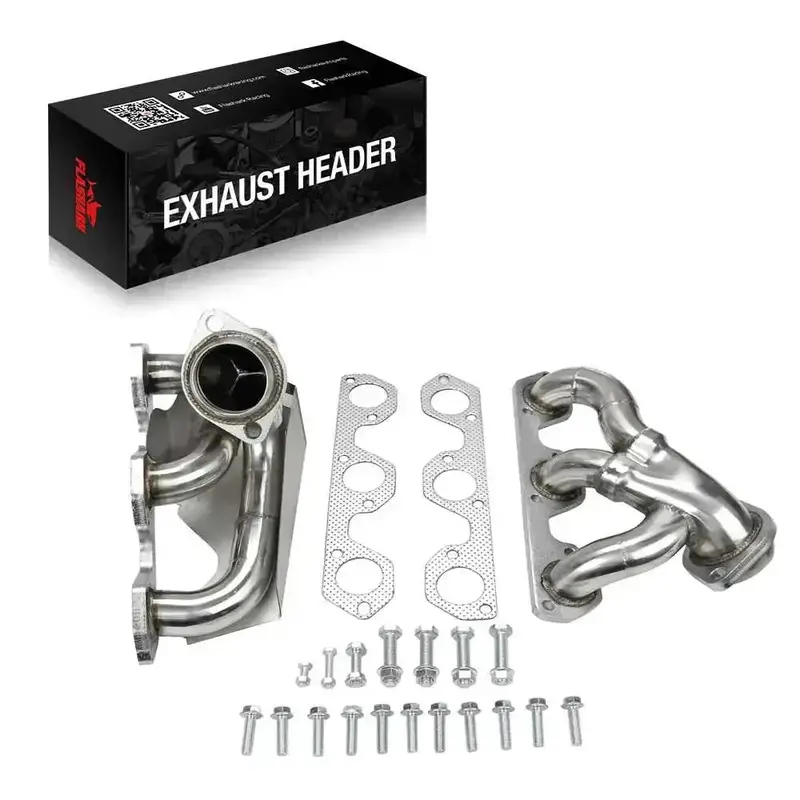 Exhaust Headers For 2007–2011 Jeep Wrangler Jk 3.8L V6 – Shorty Design, Stainless 1