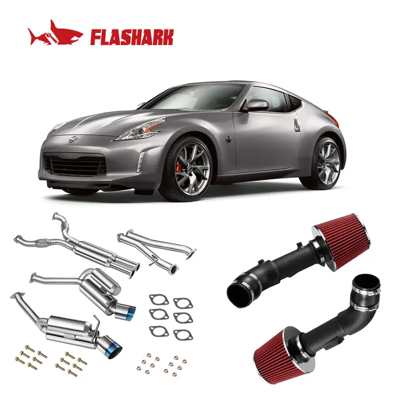Exhaust Kit For Nissan 370Z 2009–2017 – Header, Catback, Y-Pipe, Test Pipes, Cold Air Intake 1