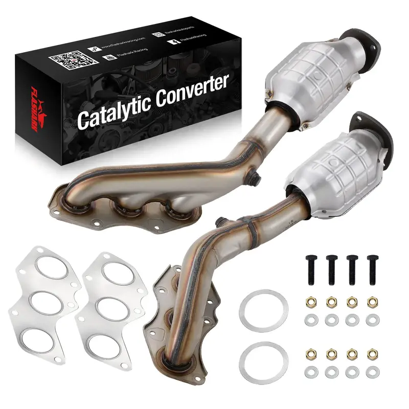 Exhaust Manifold Catalytic Converter Kit For 2006 - 2017 Lexus Is250/Is350/Gs350/Rc350 2.5L/3.5L V6 2Pc-Direct Fit，E.P.A. Compliant 1