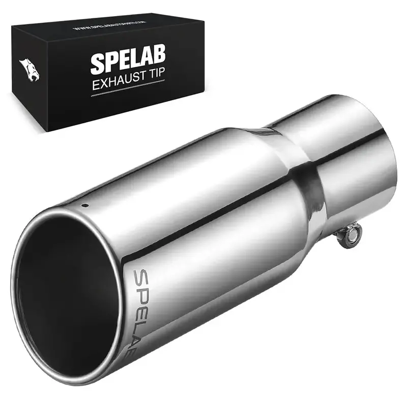 Exhaust Tip 3'' In, 4'' Out, 10'' Length T304 | Spelab 1