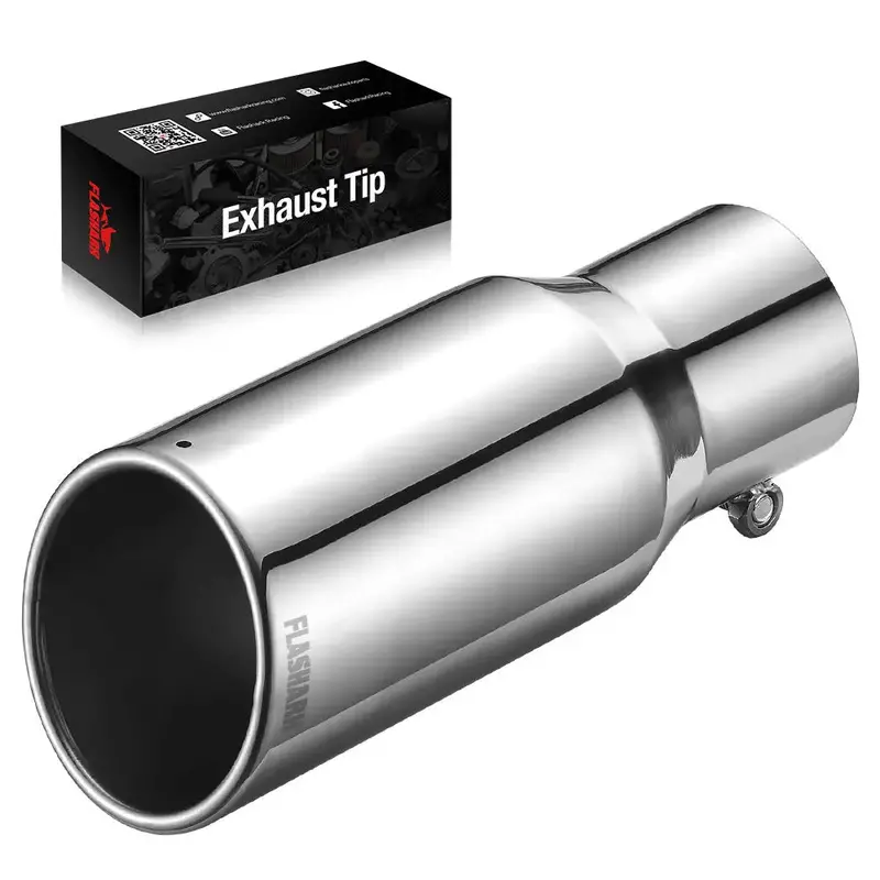 Exhaust Tip 3 Inches In, 4 Inches Out, 10 Inches Length T304 1