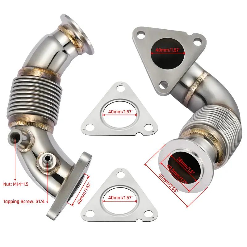 Exhaust Up-Pipe For 2015-2019 Ford 6.7L Powerstroke F250 F350 F450 F550 2