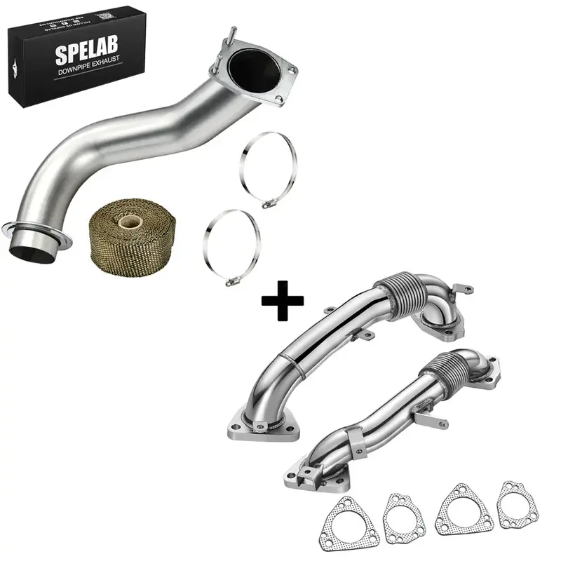 Exhaust Up-Pipe For 2017-2023 L5p 6.6L Duramax Sierra/Silverado 2500 3500 | Spelab 3