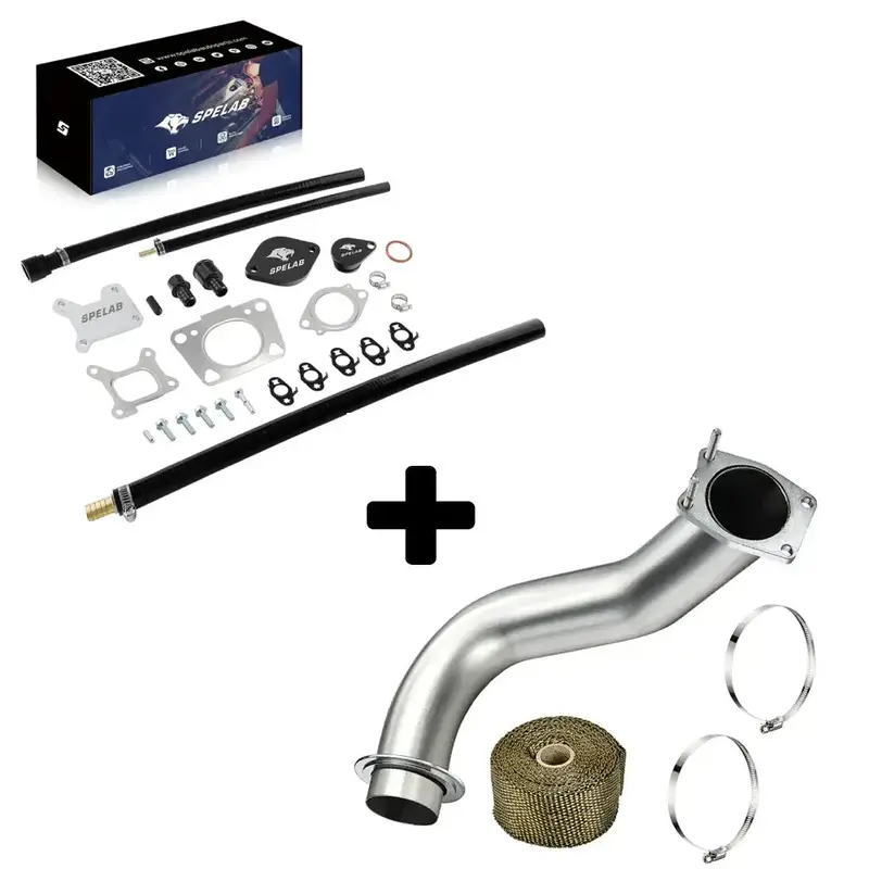 Exhaust Up-Pipe For 2017-2023 L5p 6.6L Duramax Sierra/Silverado 2500 3500 | Spelab 5
