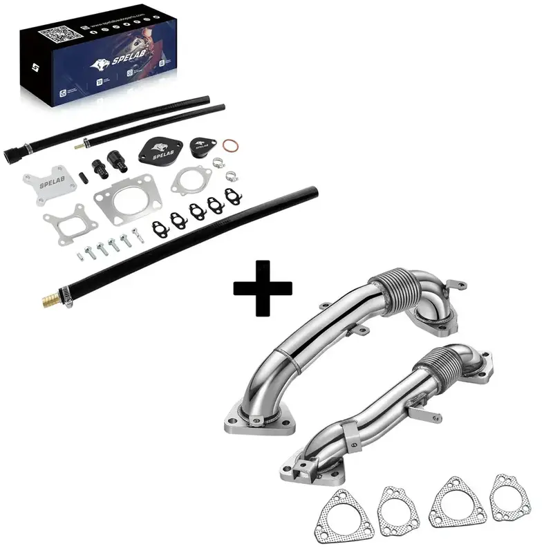 Exhaust Up-Pipe For 2017-2023 L5p 6.6L Duramax Sierra/Silverado 2500 3500 | Spelab 6