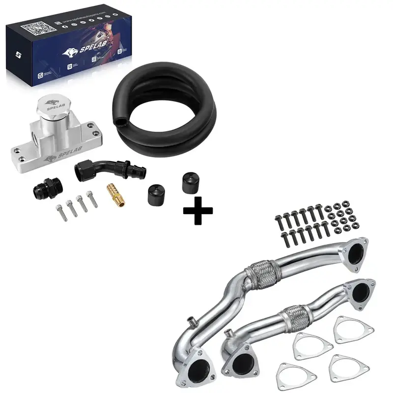 Exhaust Up-Pipe For Ford 2008-2010 6.4L Powerstroke Diesel Heavy Duty | Spelab 4