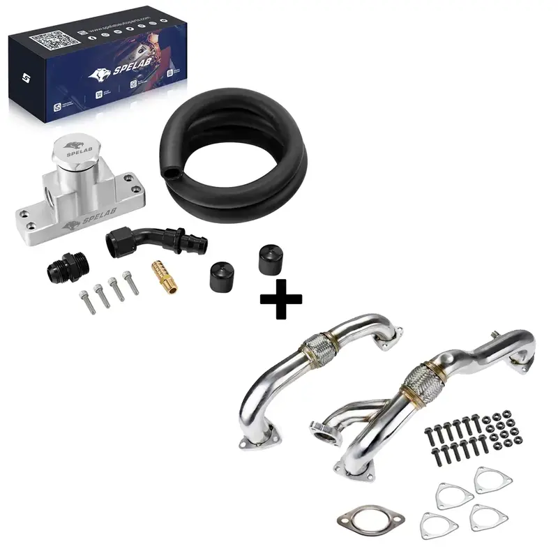 Exhaust Up-Pipe For Ford 2008-2010 6.4L Powerstroke Diesel Heavy Duty | Spelab 5