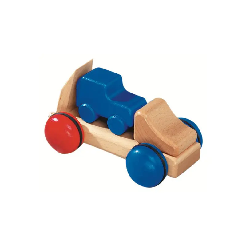 Fagus Mini Wooden Car Transporter Lorry 1