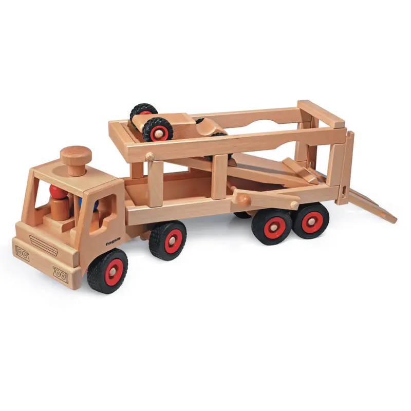 Fagus Wooden Car Transporter Lorry 2
