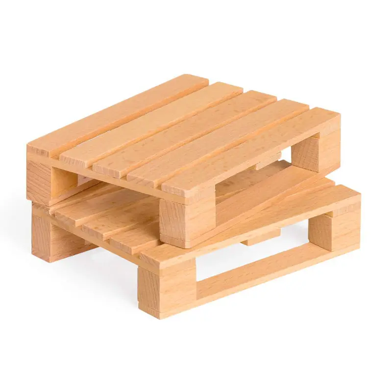 Fagus Wooden Fork Lift Toy Pallets - 2 Pack 1