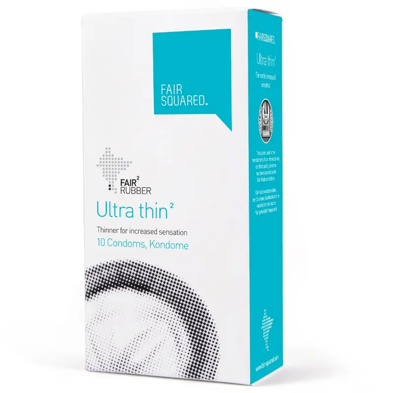 Fair Squared Fairtrade Ultra-Thin Condoms X 10 1