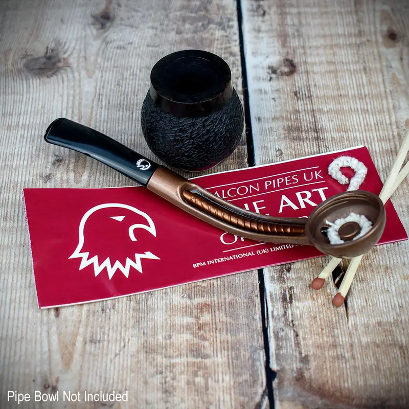 Falcon Pipe Stem - Extra Bent 2