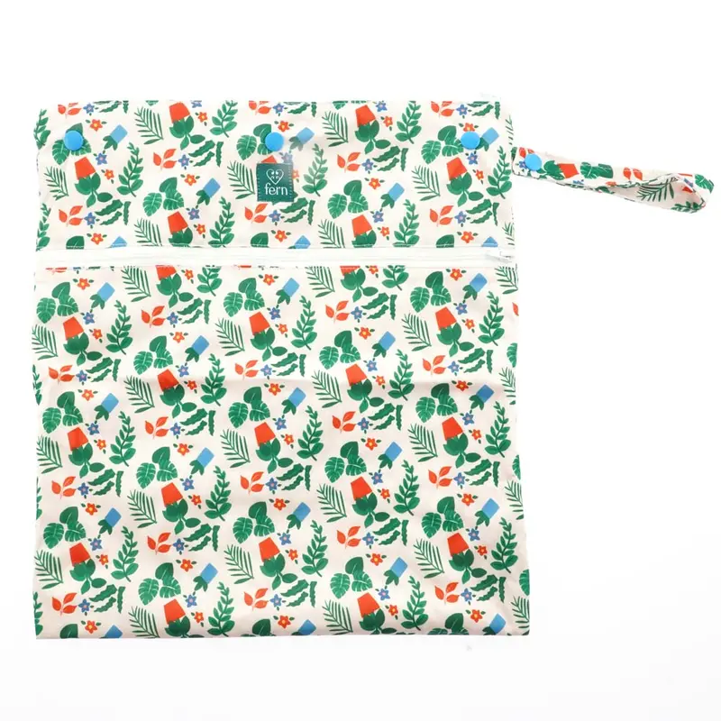 Fern X Babipur Large Wet Bag - Planty Babipurian 1