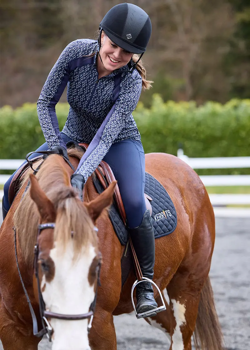 First Level Quarter Zip Stretch Fleece Tech Top - Print 3