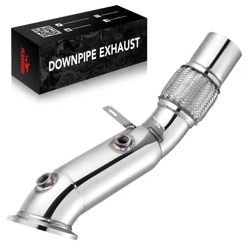 Flashark Catless Downpipes For 2016-2021 Bmw B48 (G/F Chassis) 120I/220I/230I/320I/330E/330I/420I/430I/630I/730I & Xdrive 1