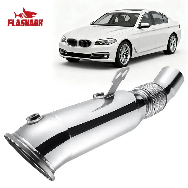 Flashark Downpipe Exhaust For 2011–2017 Bmw 528I N20 (F10) 2