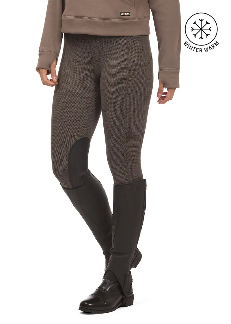 Fleece Lite Ii Knee Patch Riding Tight 1