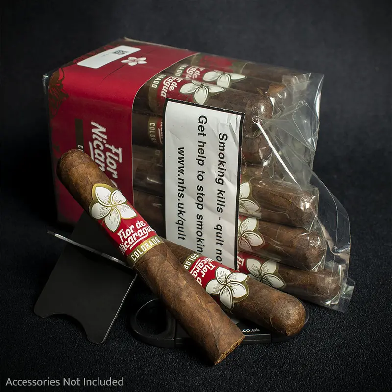 Flor De Nicaragua Colorado Robusto Cigars - Bundle Of 20 1