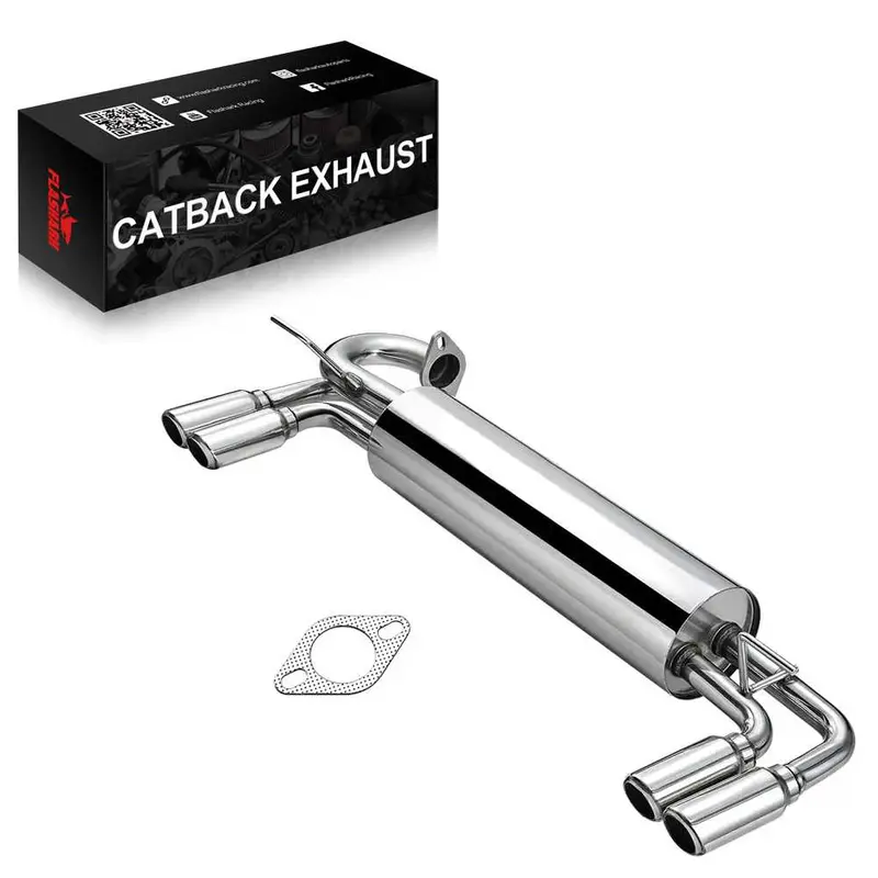 For 1985-1989 Toyota Mr2 W10/Aw11 4A-Ge | 2" Dual Tip Axle Back Exhaust 1