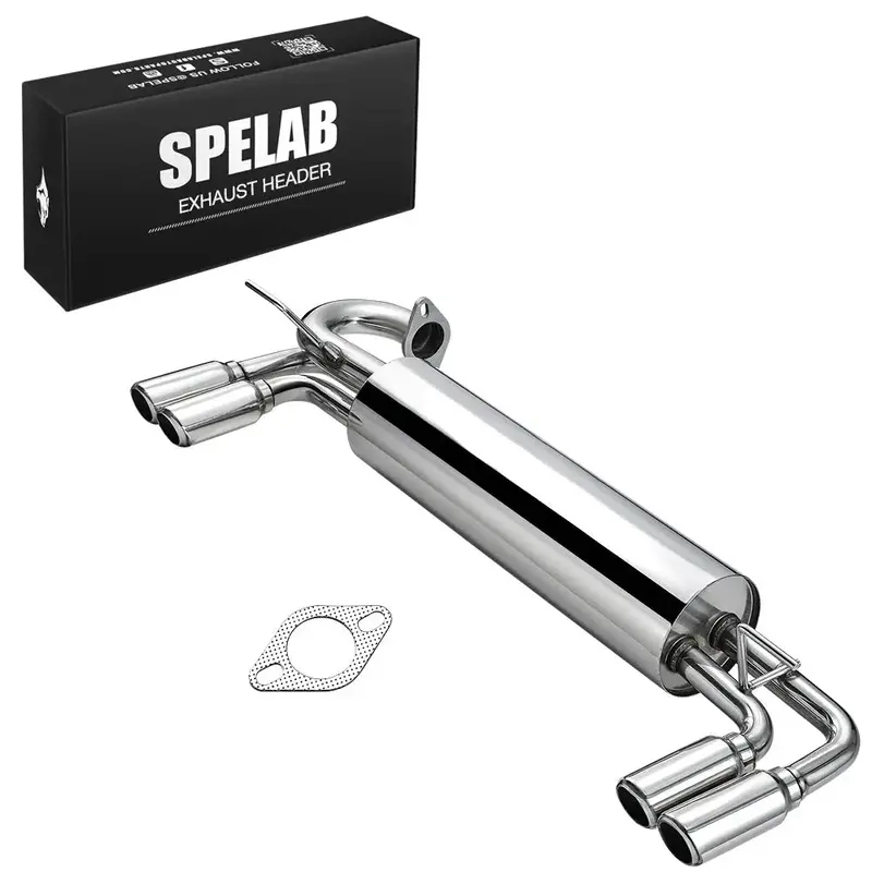 For 1985-1989 Toyota Mr2 W10/Aw11 4A-Ge | 2" Dual Tip Axle Back Exhaust 3
