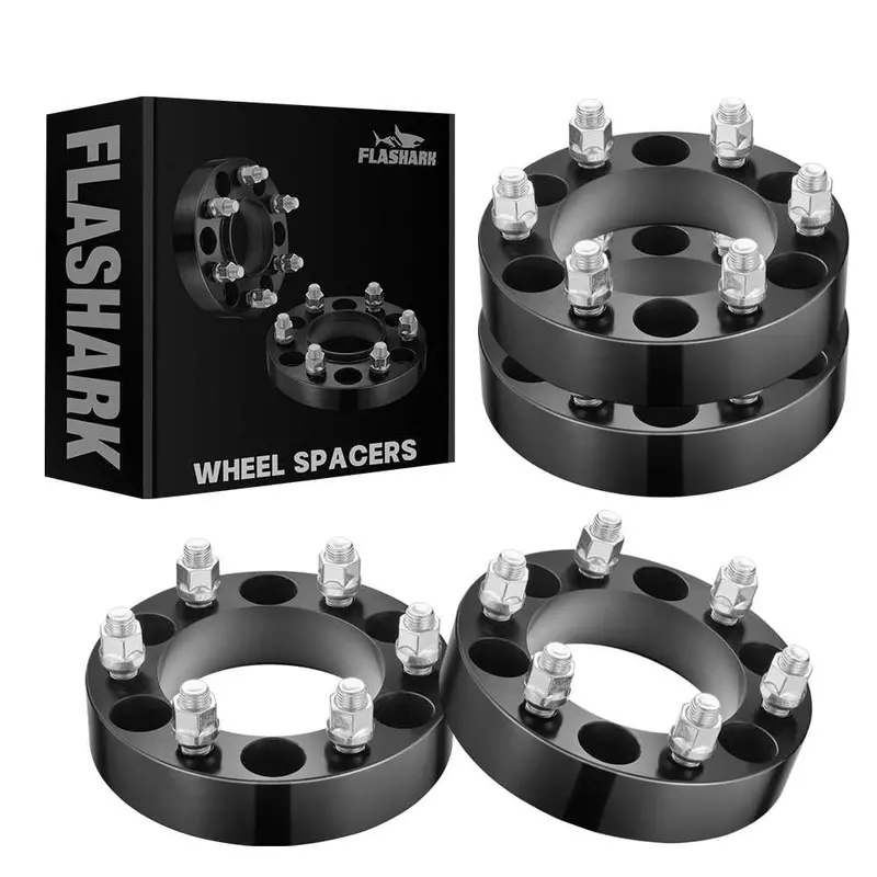 For 1988-2021 Chevy Chevrolet Silverado Gmc Cadillac 1500 2500 6X5.5 Inches Wheel Spacers 4Pcs 1