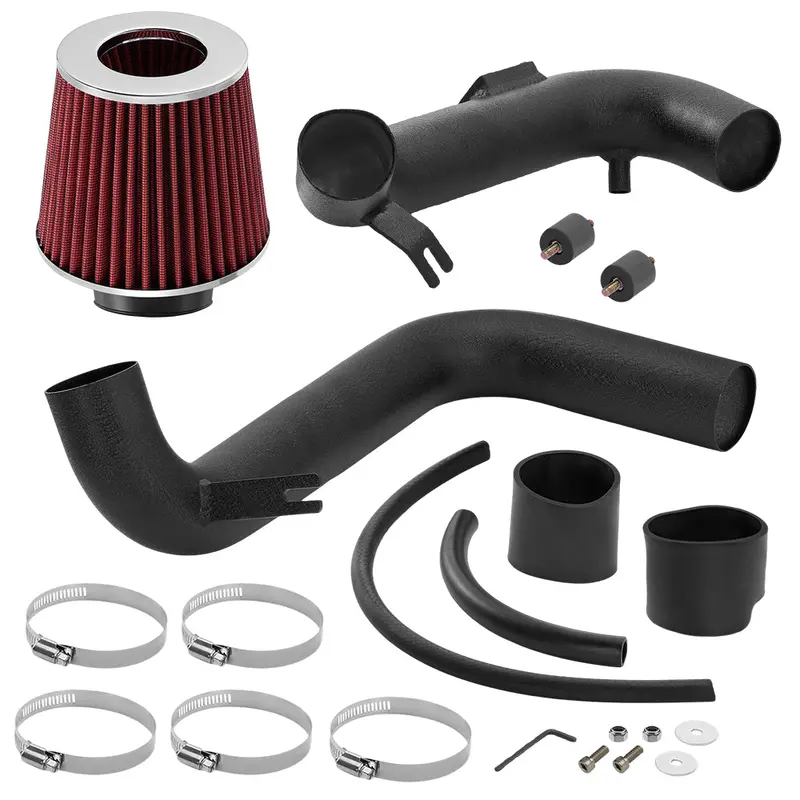 For 2006-2011 Honda Civic 1.8L Cold Air Intake Kit W/Cone Filter 2