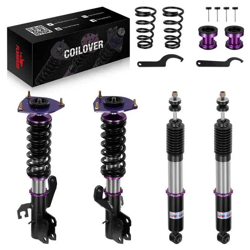 For 2007-2012 Nissan Versa Hatchback (C11) 32-Way Adjustable Damping Coilover Shock Absorbers Struts 1