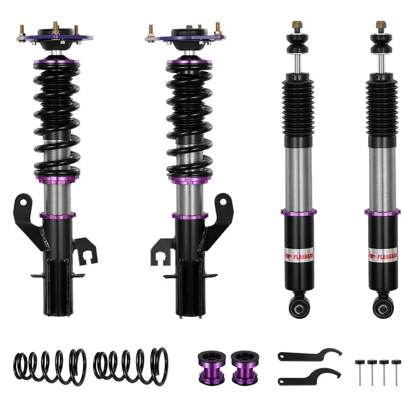 For 2007-2012 Nissan Versa Hatchback (C11) 32-Way Adjustable Damping Coilover Shock Absorbers Struts 2