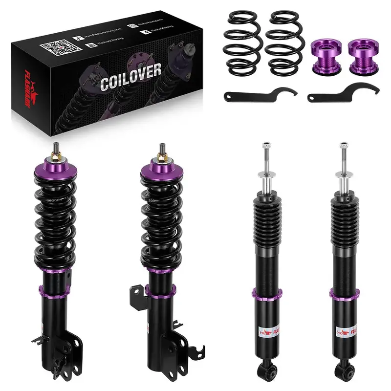 For 2009-2014 Honda Fit 2009-2024 Honda City Coilover Shock Absorbers Struts 4Pcs 1