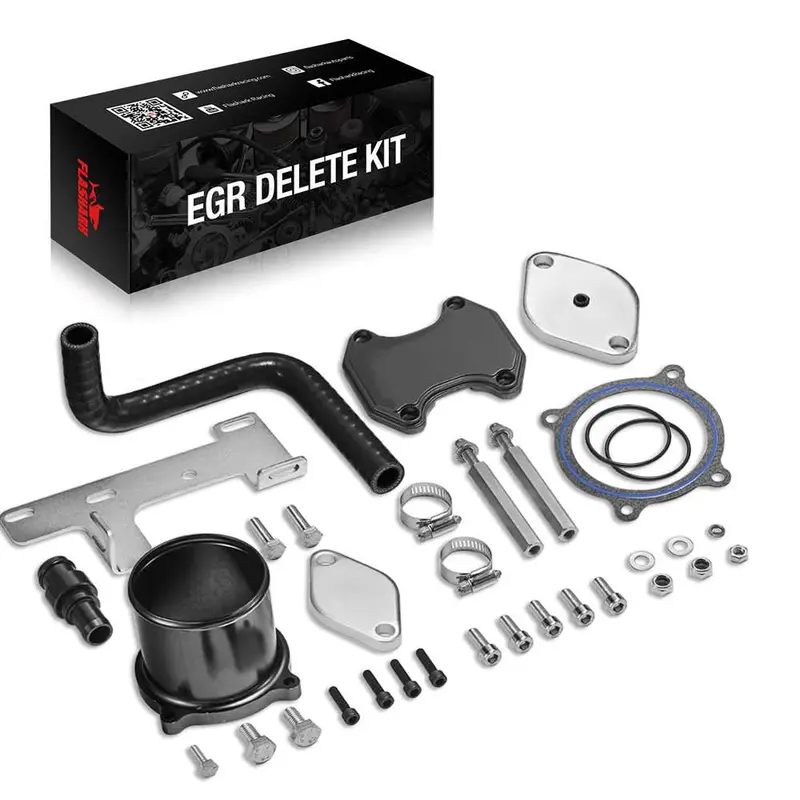 For 2010-2014 6.7L Dodge Ram Cummins Egr Throttle Valve Cooler Delete Kit 1