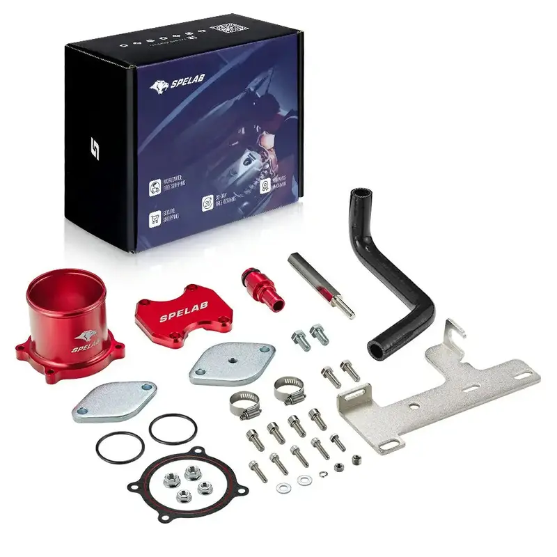 For 2010-2014 6.7L Dodge Ram Cummins Egr Throttle Valve Cooler Delete Kit 3