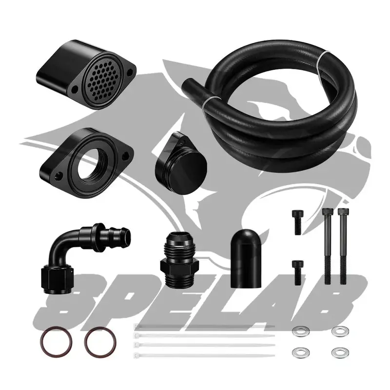 For 2011-2023 Ford 6.7L Powerstroke Ccv Reroute Kit Engine Ventilation Kit | Spelab 2