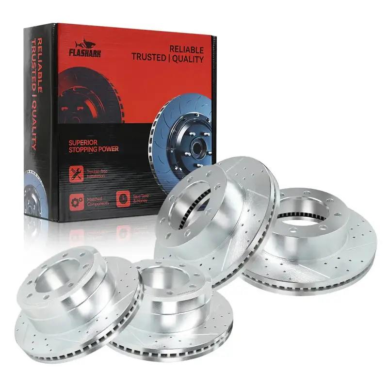 For 2013-2022 Ford Super Duty F250 F350 Brake Rotors And Pads Kit - Front And Rear 6