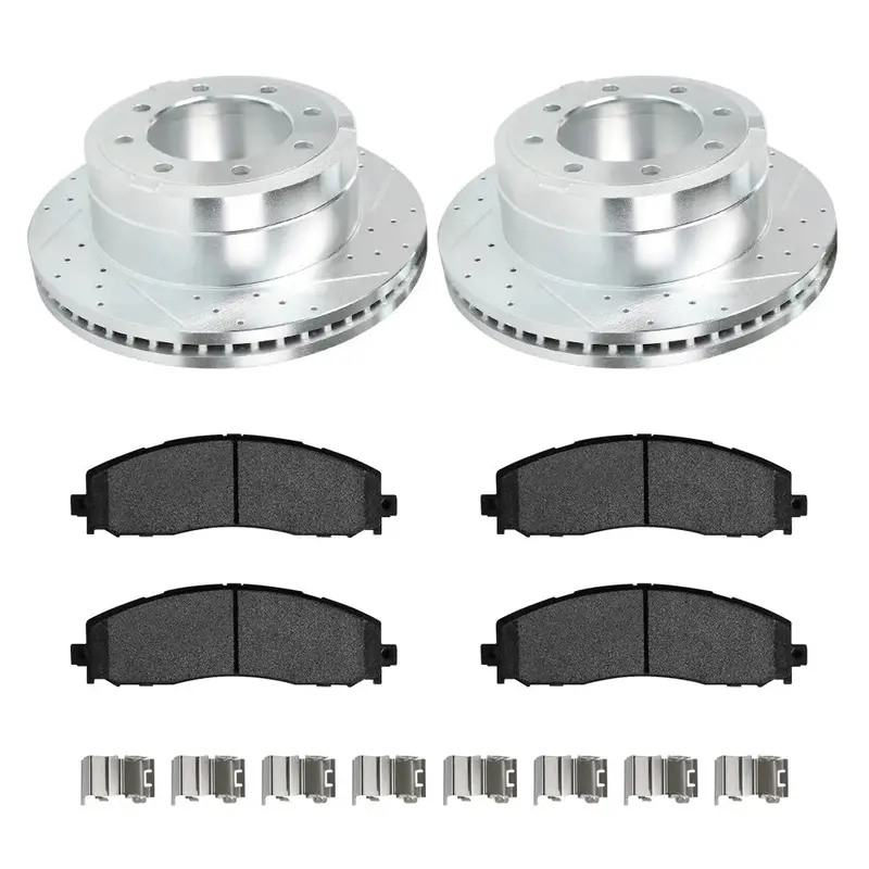 For 2013-2022 Ford Super Duty F250 F350 Brake Rotors And Pads Kit - Front And Rear 7