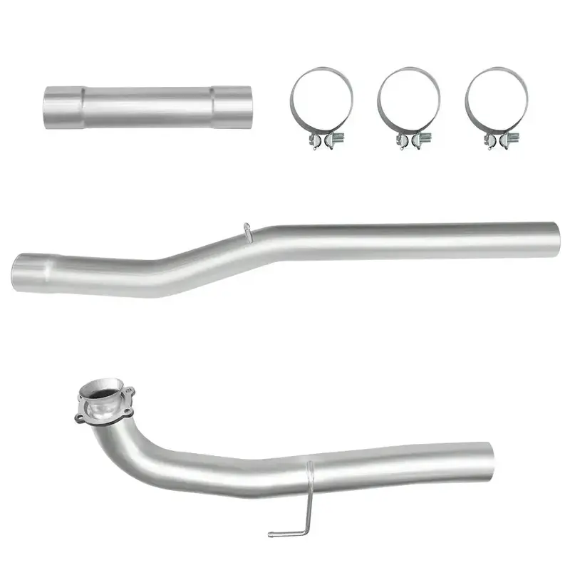 For 4.0/5.0 Inch 2017-2019 L5p 6.6 Duramax Chevy Gmc Dpf Delete Race Pipe Downpipe-Back 2