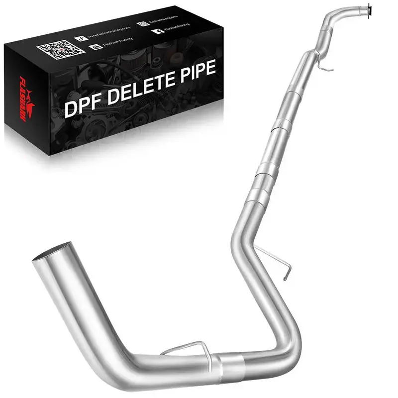 For 4.0/5.0 Inch 2017-2019 L5p 6.6 Duramax Chevy Gmc Dpf Delete Race Pipe Downpipe-Back 3