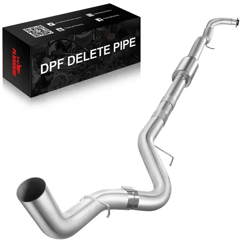For 4.0/5.0 Inch 2017-2019 L5p 6.6 Duramax Chevy Gmc Dpf Delete Race Pipe Downpipe-Back 3