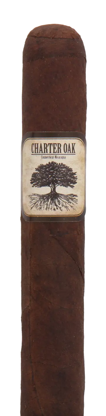 Foundation Cigars Charter Oak Connecticut Broadleaf Petite Corona Cigar - Single 1