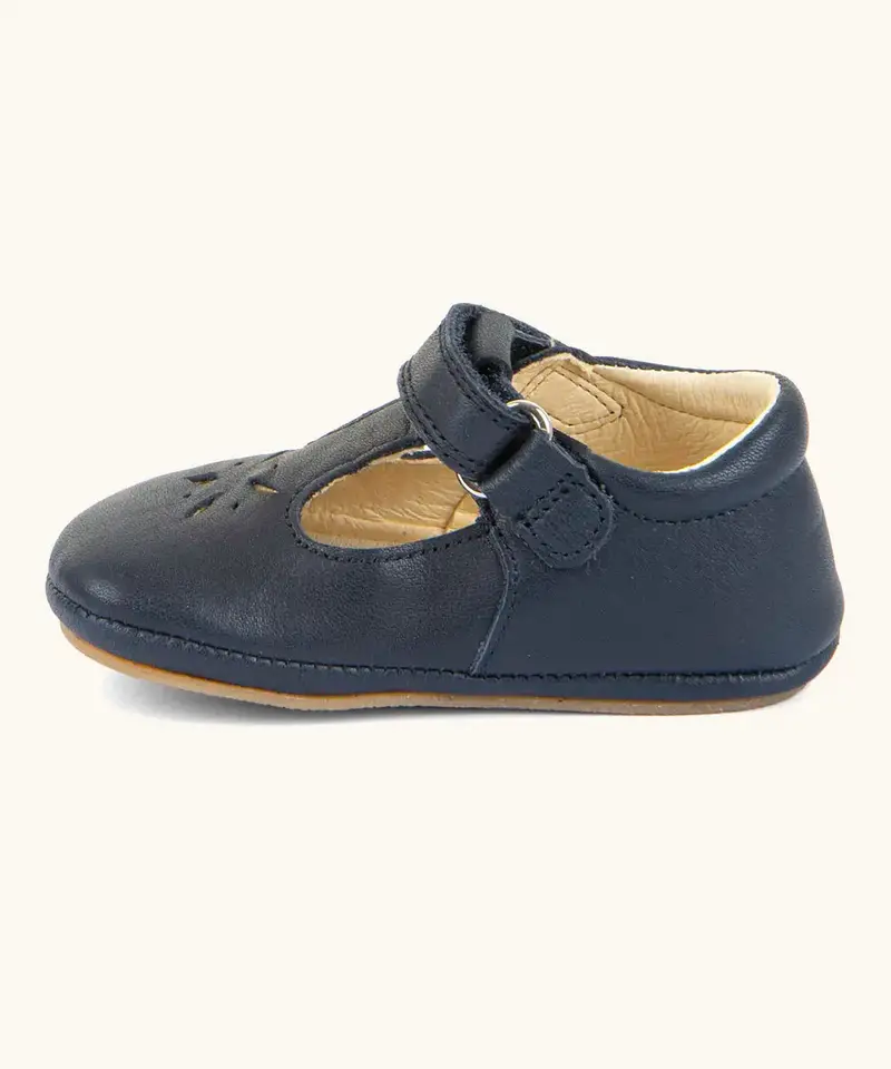 Froddo Barefoot Baby Pre-Walker Ballerina Shoes - Dark Blue 3