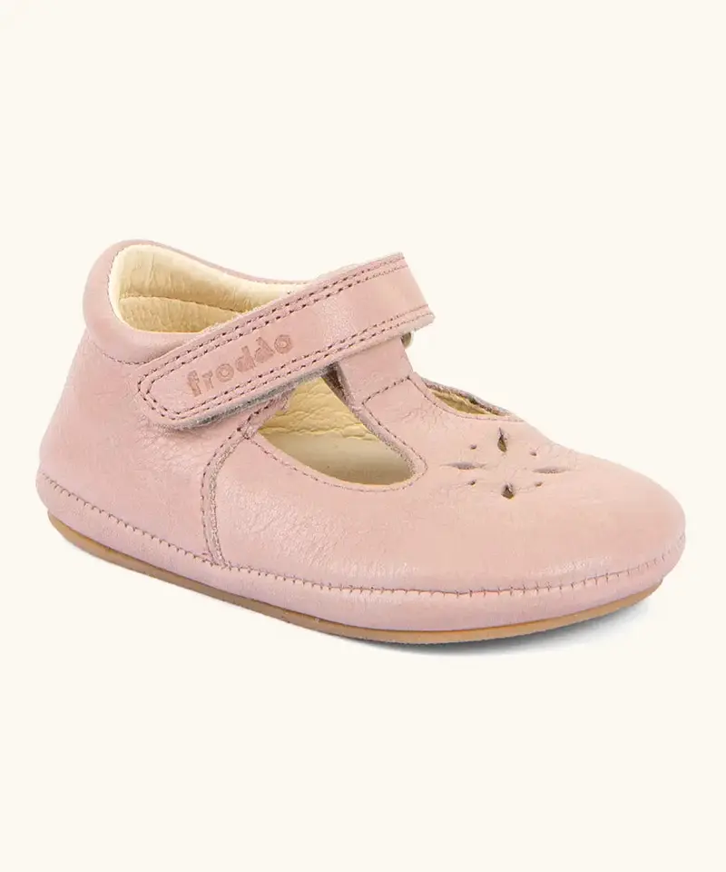 Froddo Barefoot Baby Pre-Walker Ballerina Shoes - Pink 1