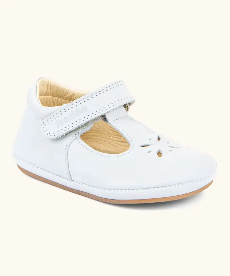 Froddo Barefoot Baby Pre-Walker Ballerina Shoes - White 1