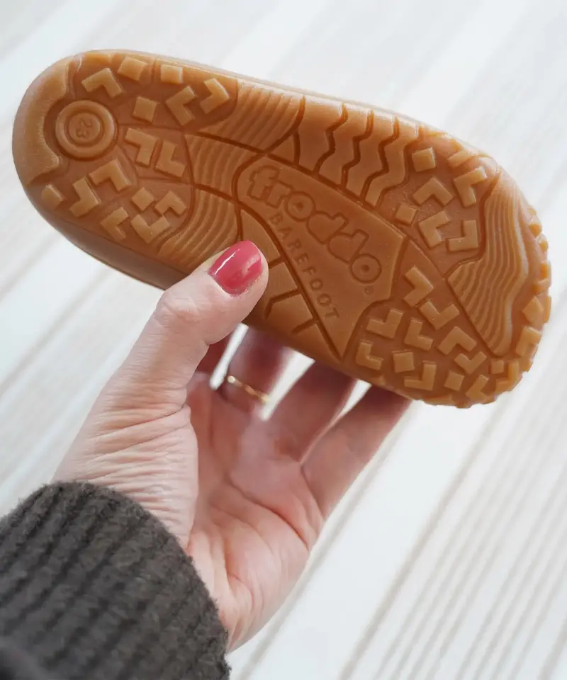 Froddo Barefoot Canvas T-Bar Kids Shoes - Denim 2
