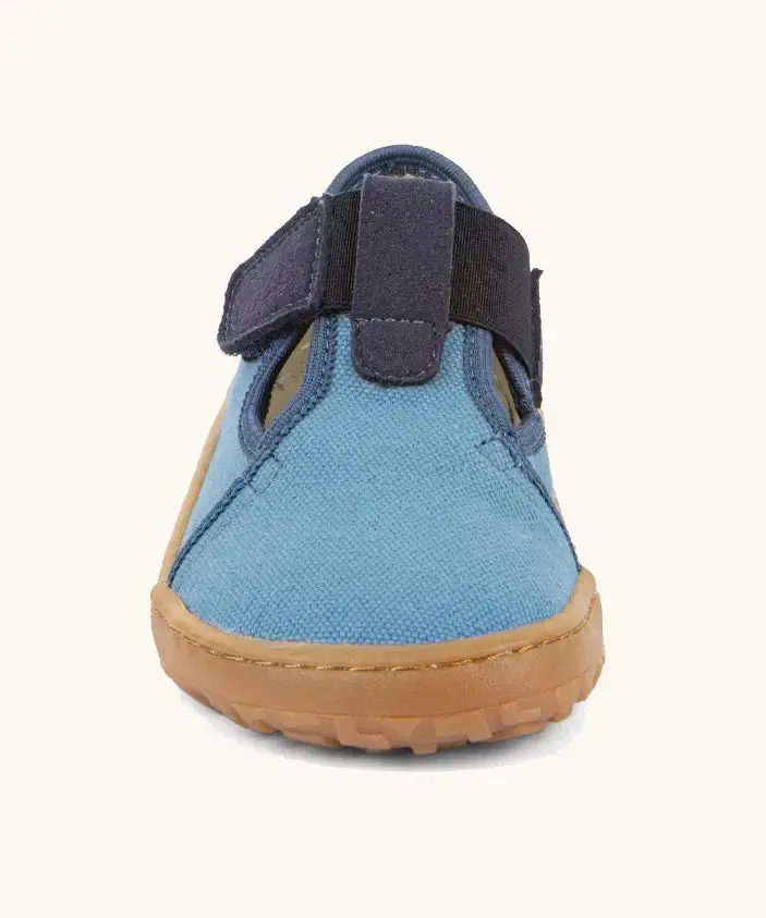 Froddo Barefoot Canvas T-Bar Kids Shoes - Denim 5