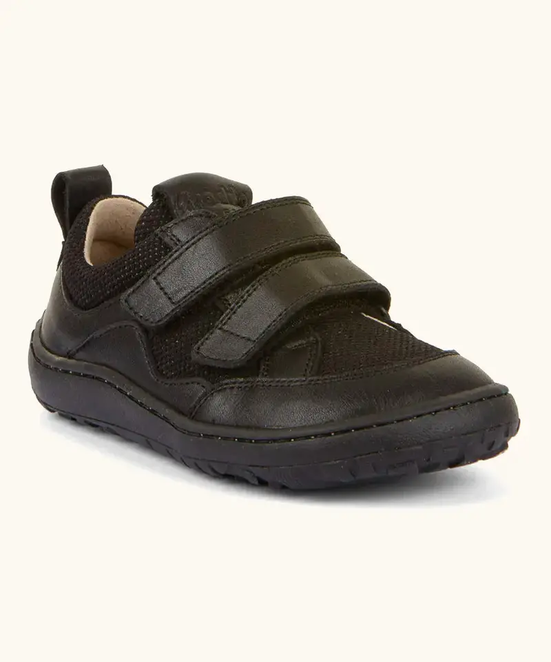 Froddo Barefoot Kids Baze School Shoes - Black 1