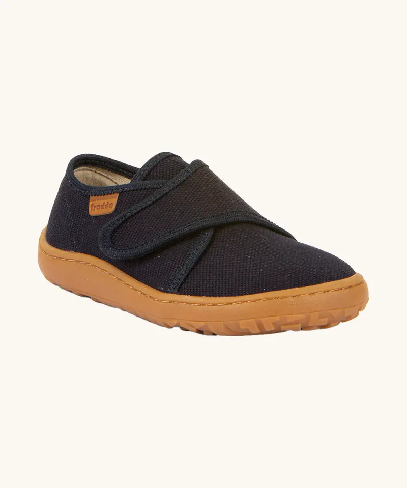 Froddo Barefoot Kids Canvas Slippers - Dark Blue 1