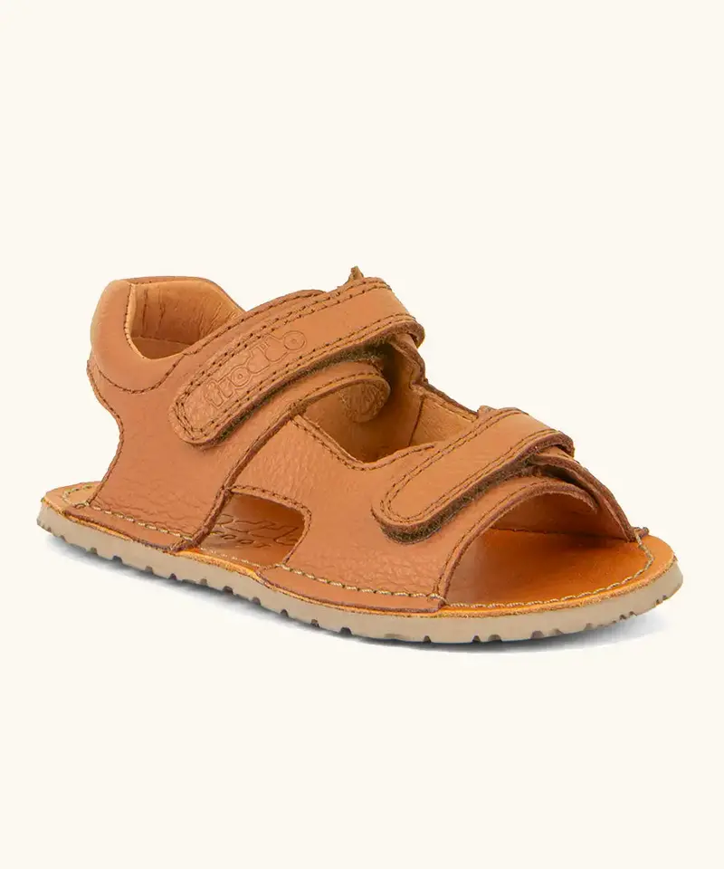 Froddo Barefoot Kids Flexy Mini Sandals - Cognac 1