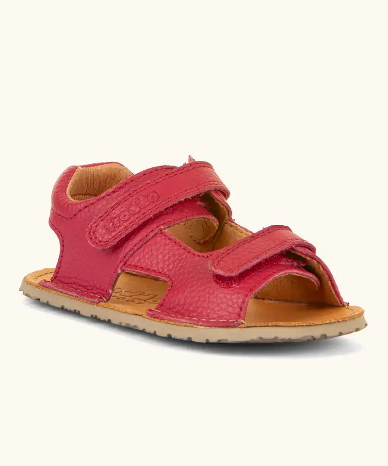 Froddo Barefoot Kids Flexy Mini Sandals - Red 1