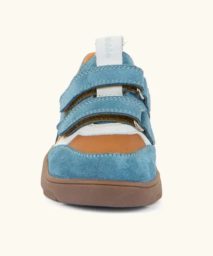 Froddo Barefoot Kids Zeru Spring Shoes - Orange / Blue 7
